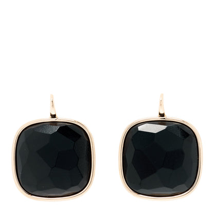 Pomellato 18K Rose Gold Black Jet Victoria Earrings 1 of 5
