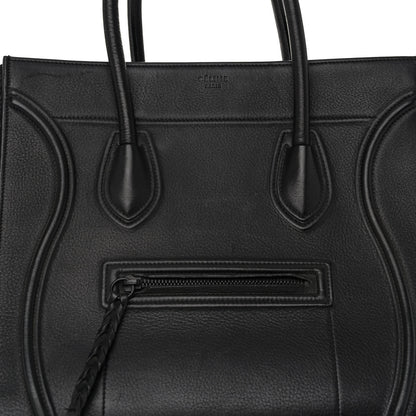 Celine Supple Calfskin Medium Phantom Luggage Black 8 of 11