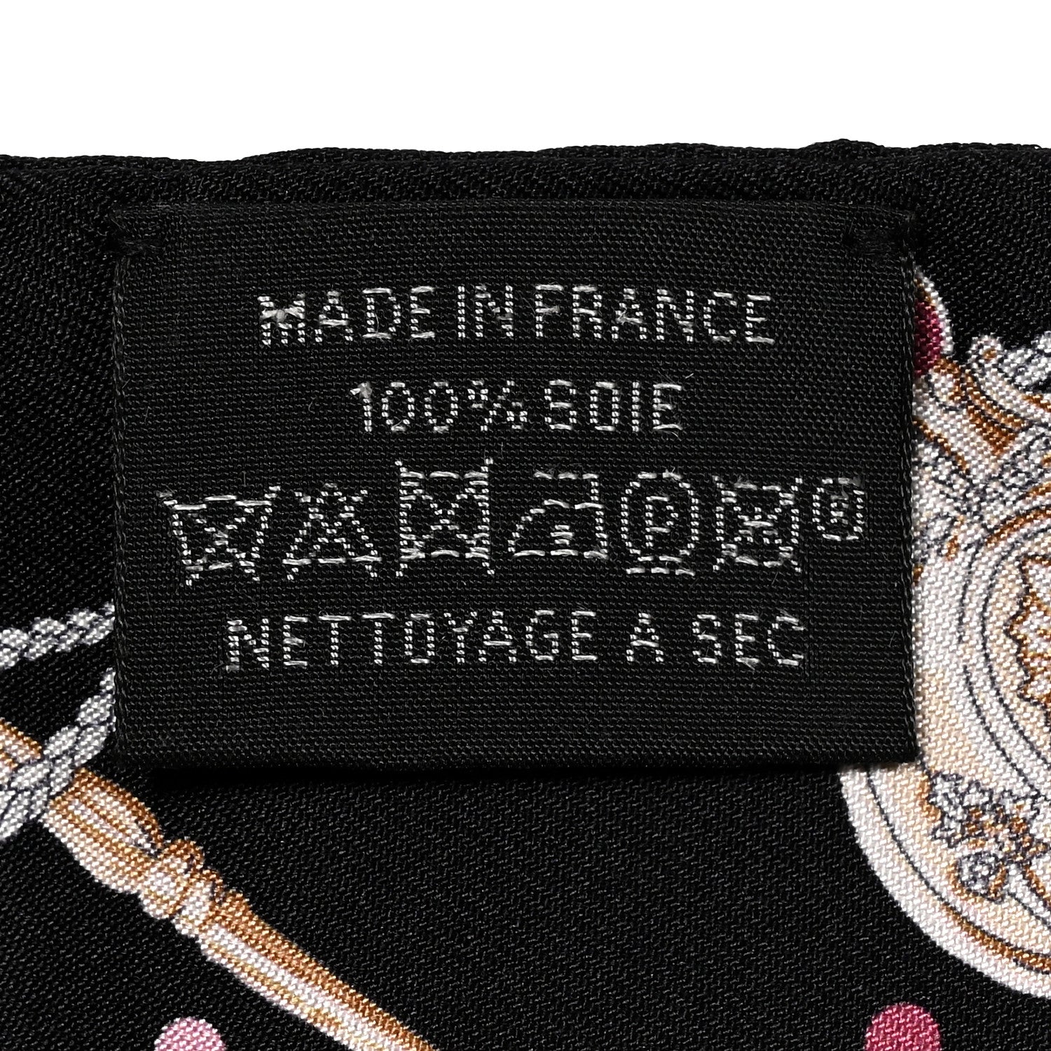 Hermes Silk Les Cles A Pois Twilly Black Beige Rose Multicolor 2 of 4