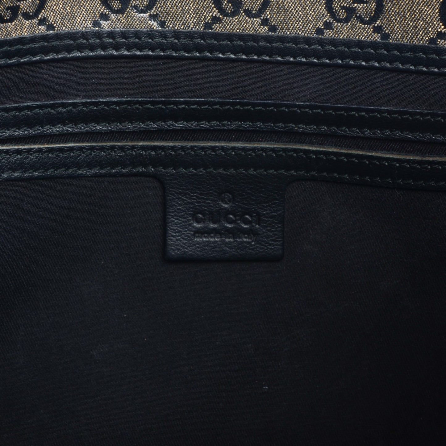 Crystal Monogram Medium Joy Shoulder Bag Black