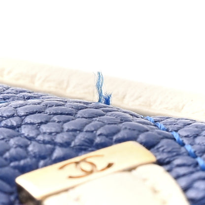 Chanel Caviar Quilted Round Filigree Crossbody Blue White Red 13 of 15