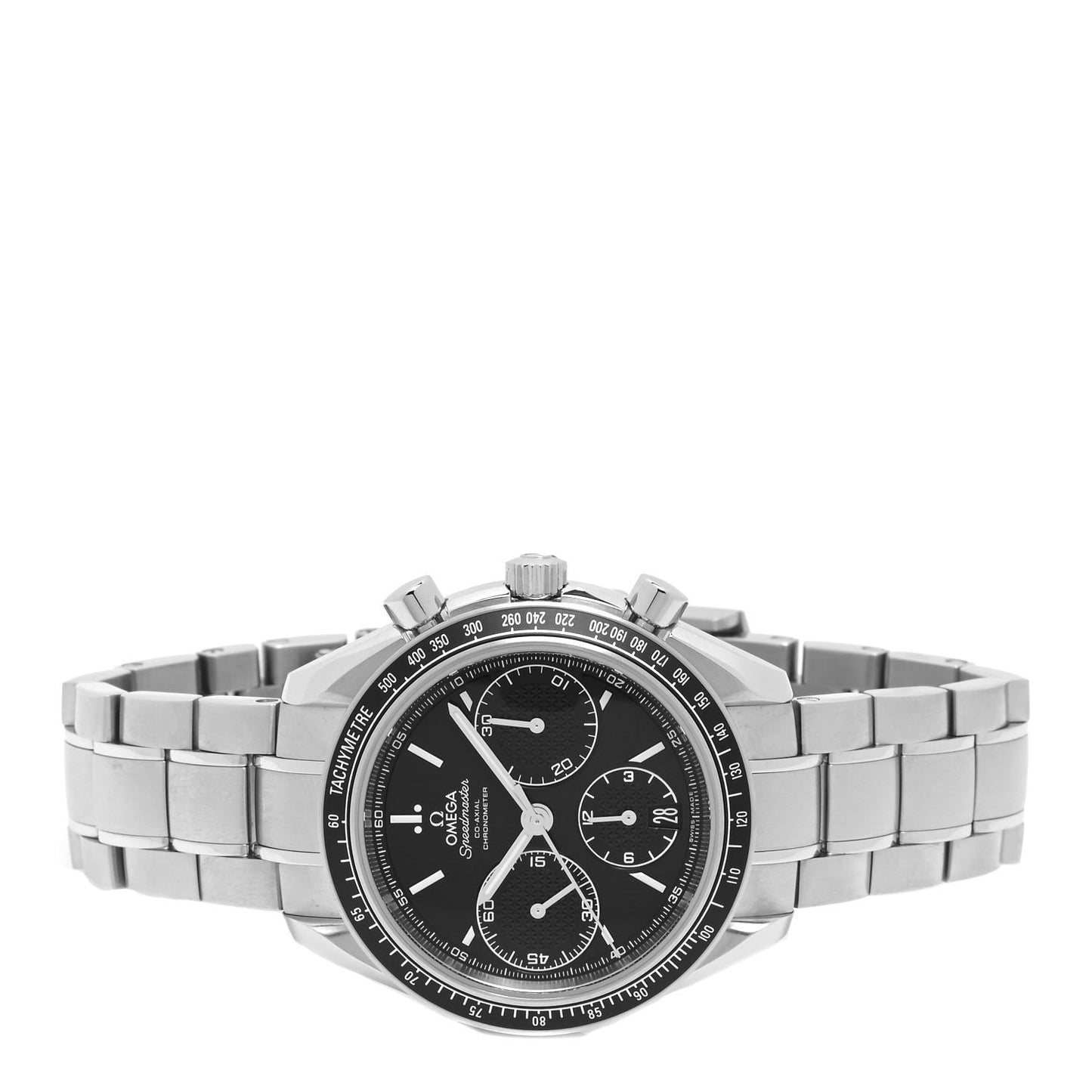 Stainless Steel 40mm Speedmaster Racing Co-Axial Chronograph Automatic Watch Black 326.30.40.50.01.001