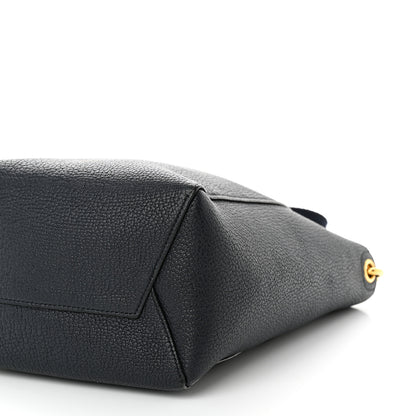 Celine Soft Grained Calfskin Small Sangle Bucket Bag Navy Blue 8 of 11