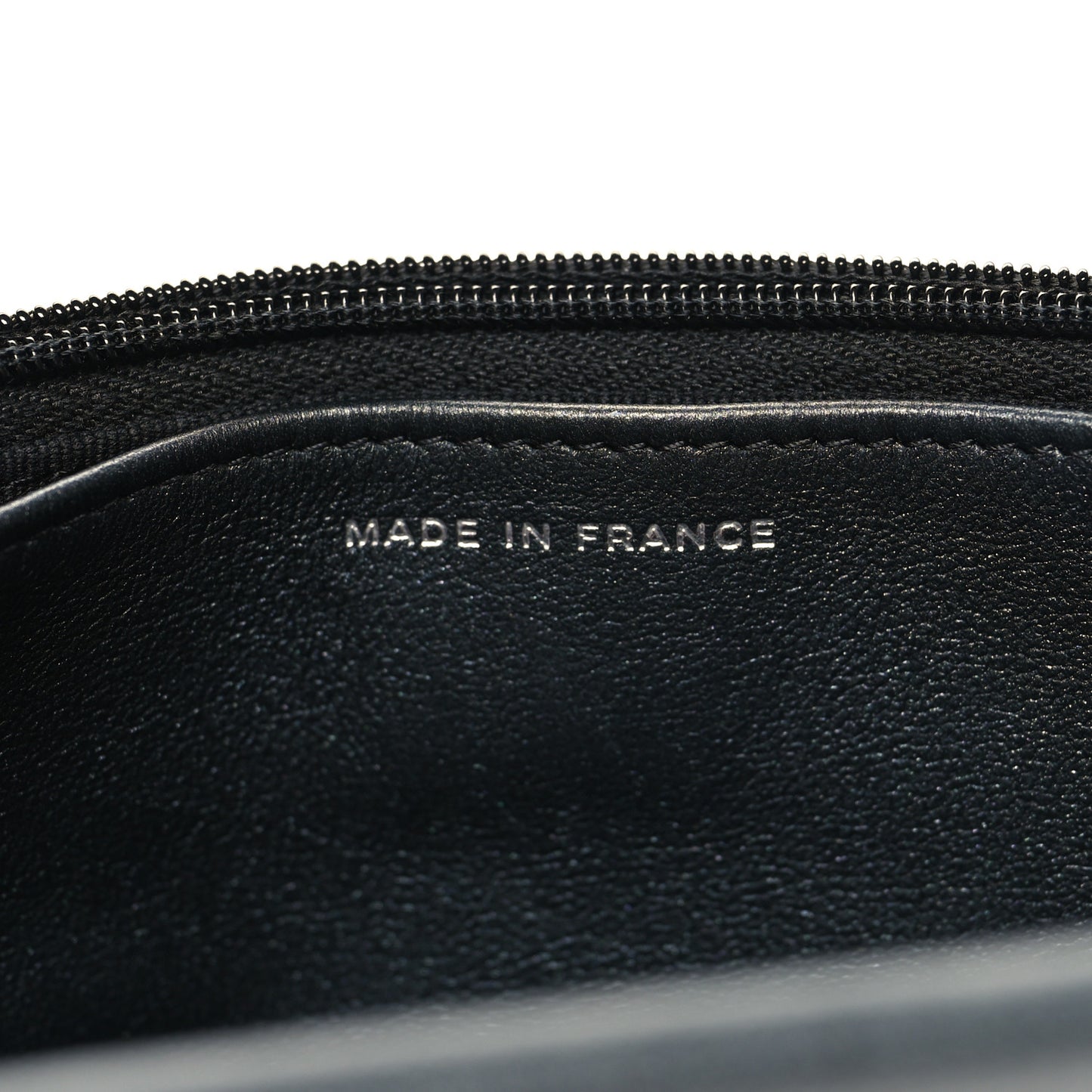 Lambskin Quilted Wallet On Chain WOC So Black