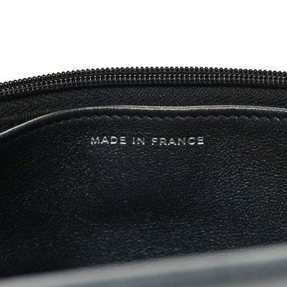 Chanel Lambskin Quilted Wallet On Chain WOC So Black 7 of 12