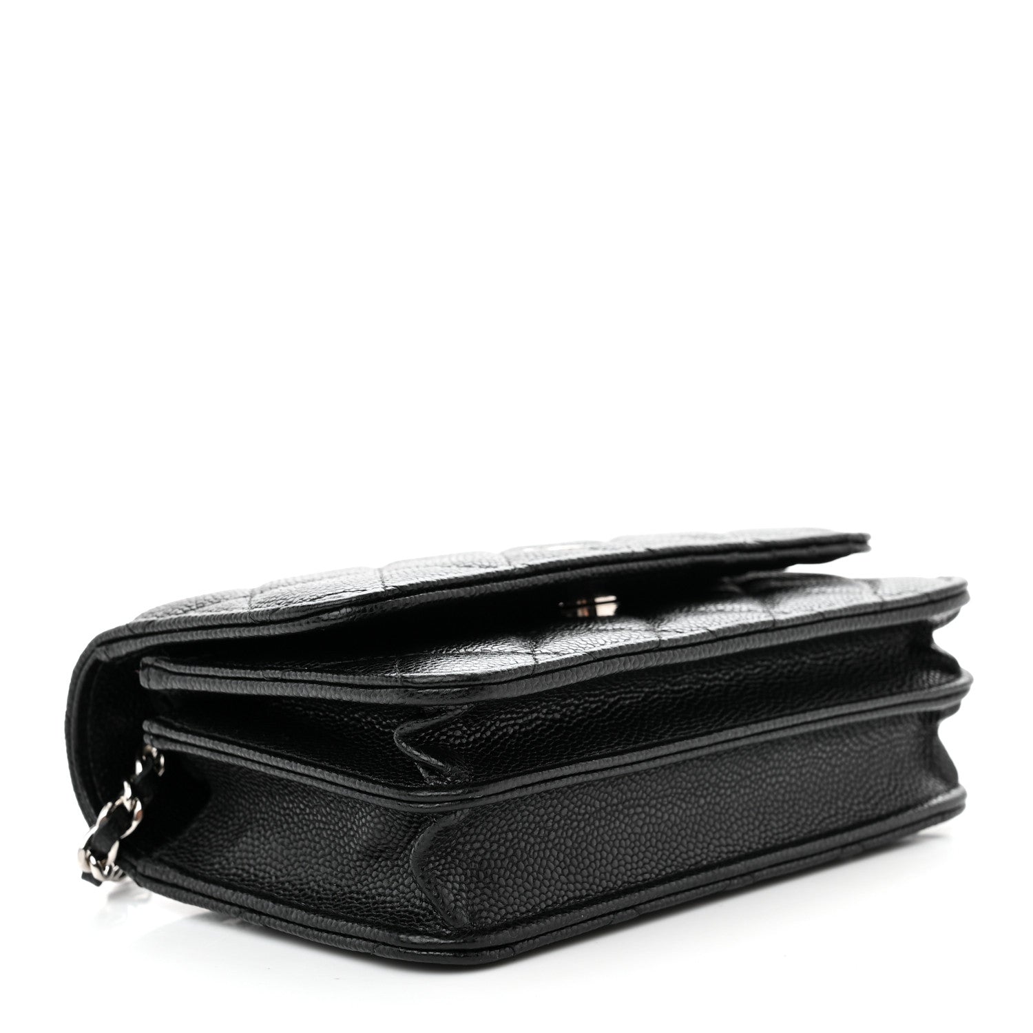 Chanel Caviar Quilted Mini Wallet On Chain WOC Black 4 of 10