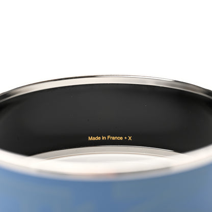 Hermes Enamel Wide Printed Sellier Bracelet 65 4 of 5