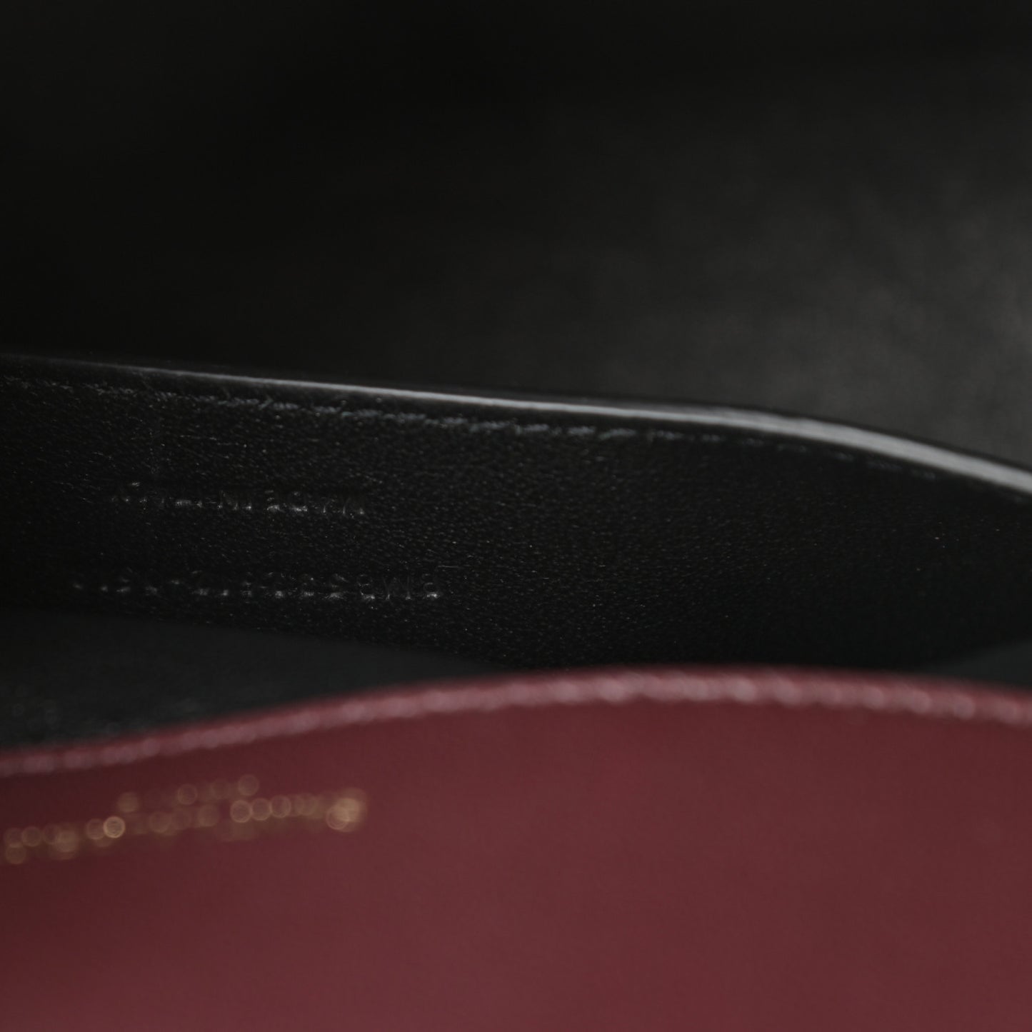 Lambskin Matelasse Monogram Medium Vicky Chain Bag Dark Legion Red