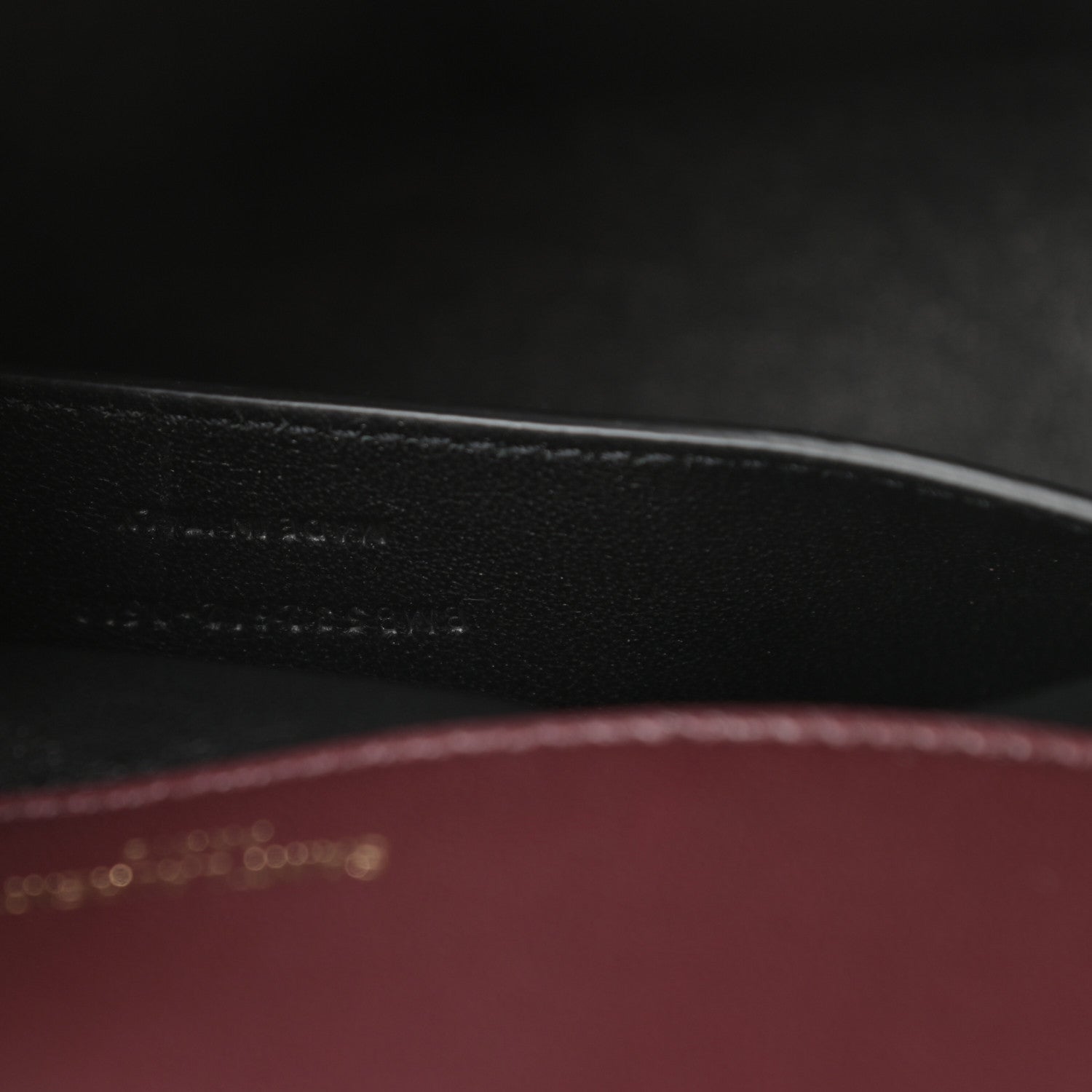 Saint Laurent Lambskin Matelasse Monogram Medium Vicky Chain Bag Dark Legion Red 7 of 12