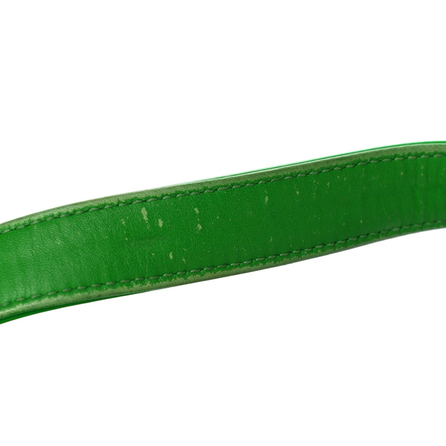 Patent Quilted Small Boy Flap Green