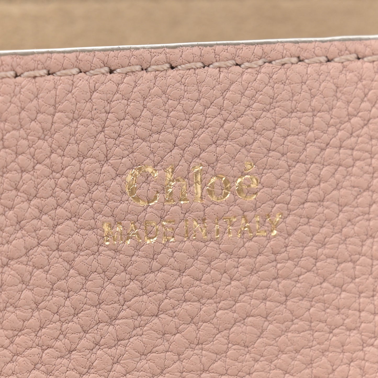 Grained Lambskin Mini Drew Shoulder Bag Cement Pink