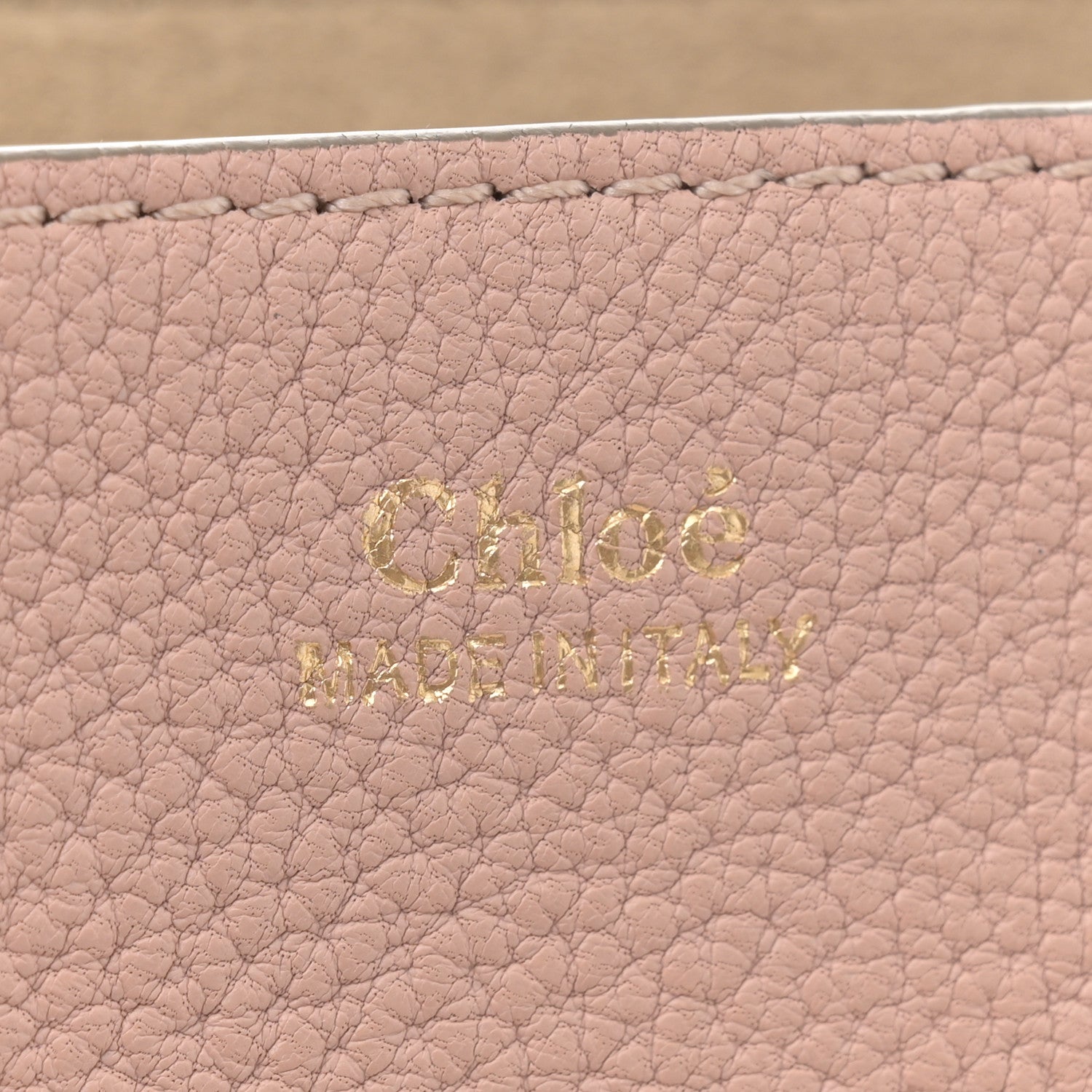 Chloe Grained Lambskin Mini Drew Shoulder Bag Cement Pink 6 of 10