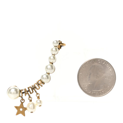 Christian Dior Metal Pearl J'Adior Ear Cuff Gold White 2 of 4