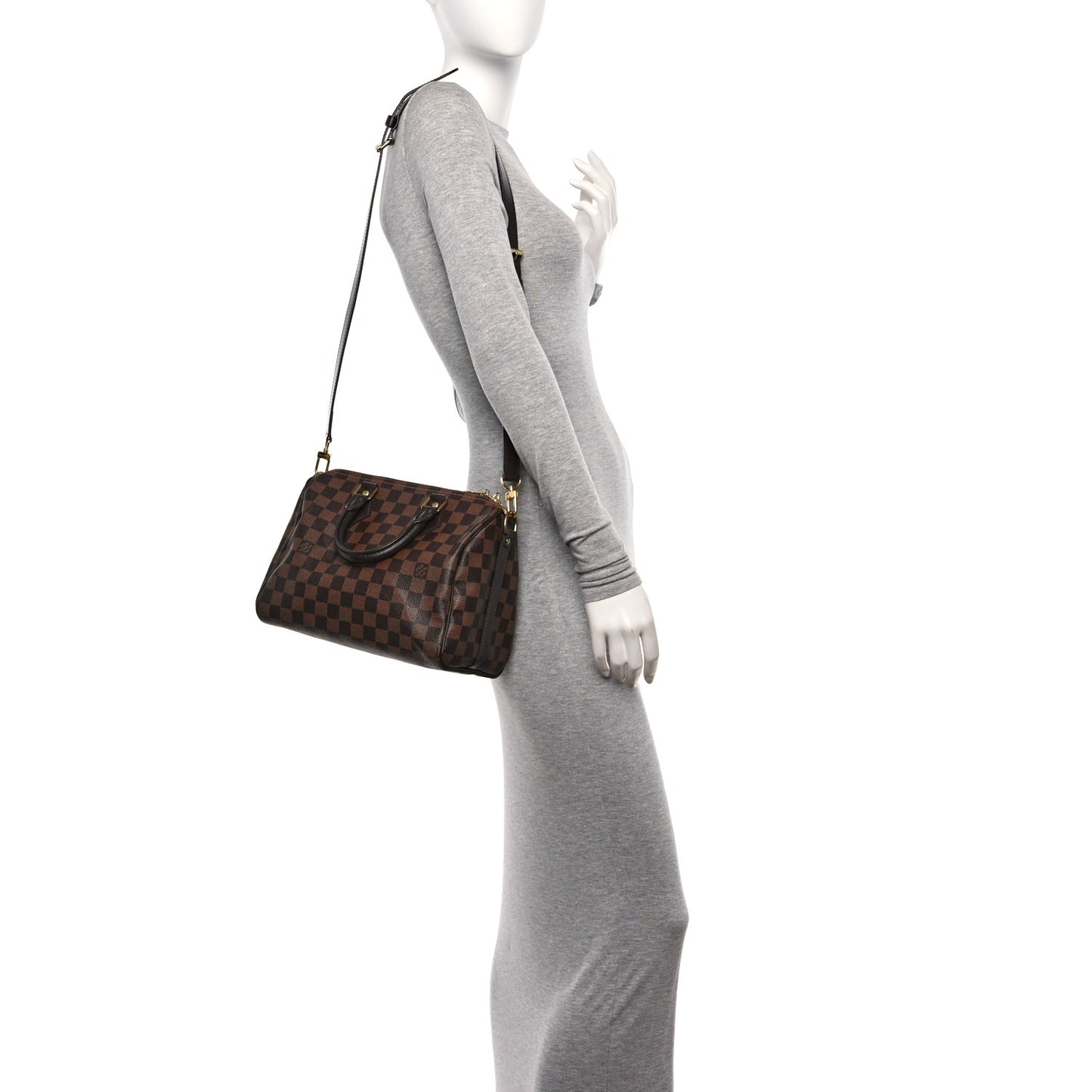 Damier Ebene Speedy Bandouliere 25