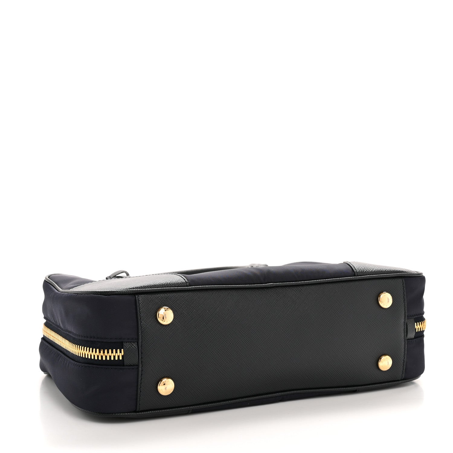 Prada Re-Nylon Saffiano Medium Re-Edition 1978 Two Handle Bag Bleu 4 of 11