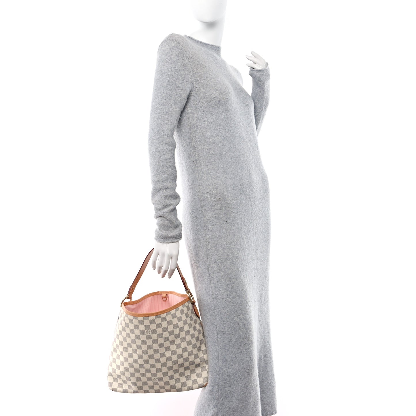 Damier Azur Delightful PM Rose Ballerine