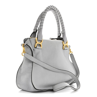 Chloe Calfskin Medium Marcie Satchel Light Cloud 3 of 14