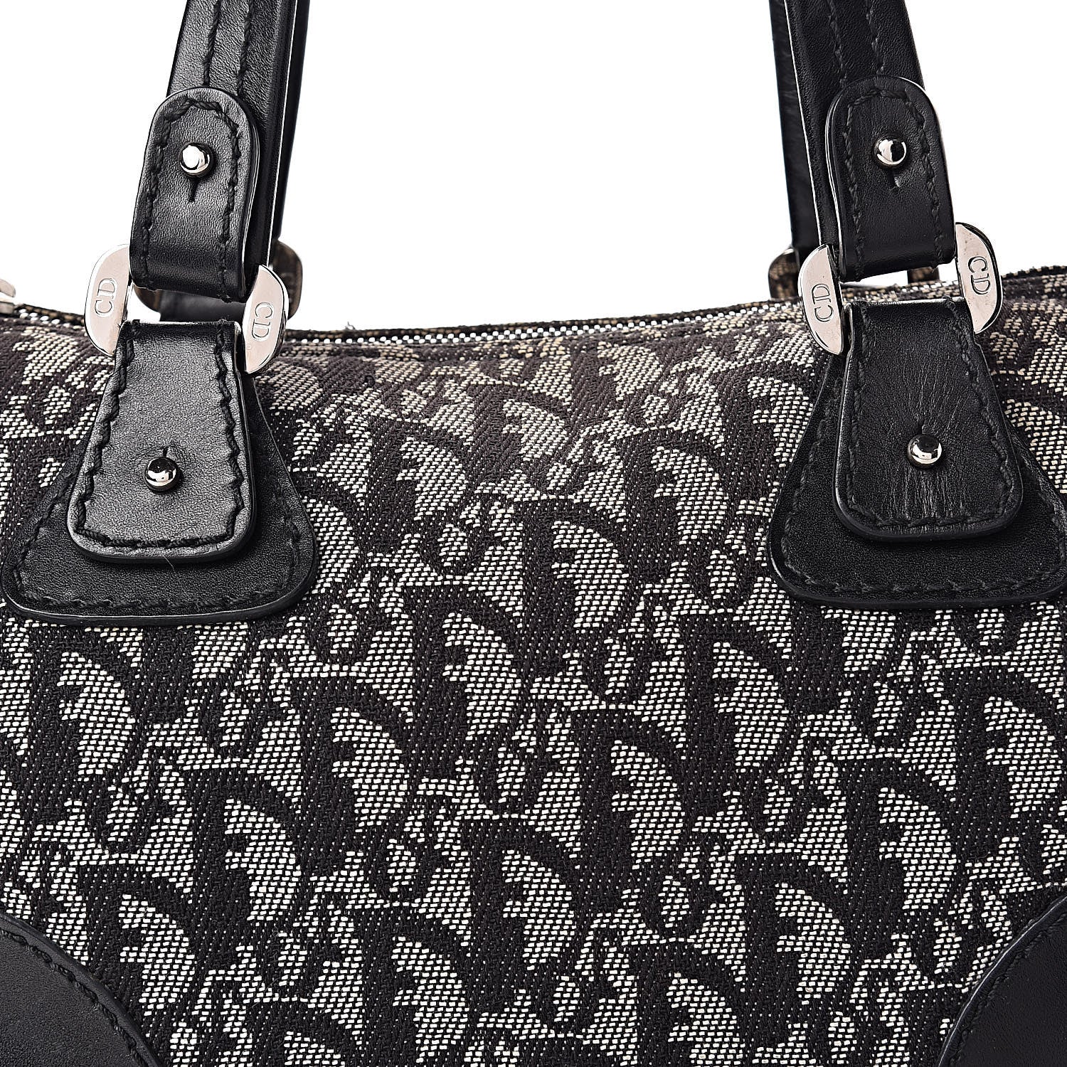 Christian Dior Monogram Boston Black 8 of 17