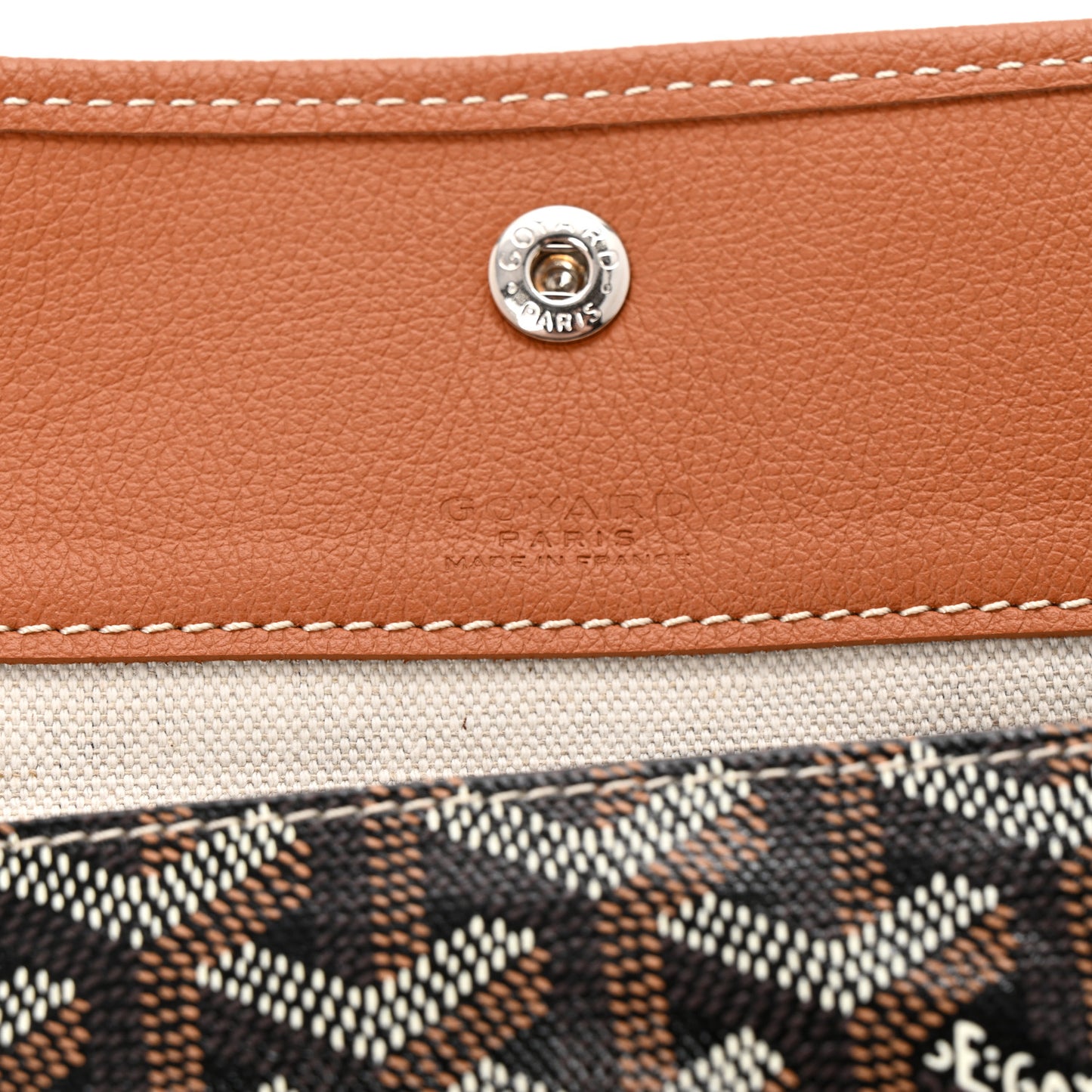 Goyardine Pouch Black Gold
