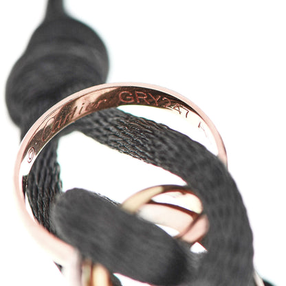 Cartier 18K Pink Yellow White Gold Trinity Cord Bracelet Grey 3 of 5