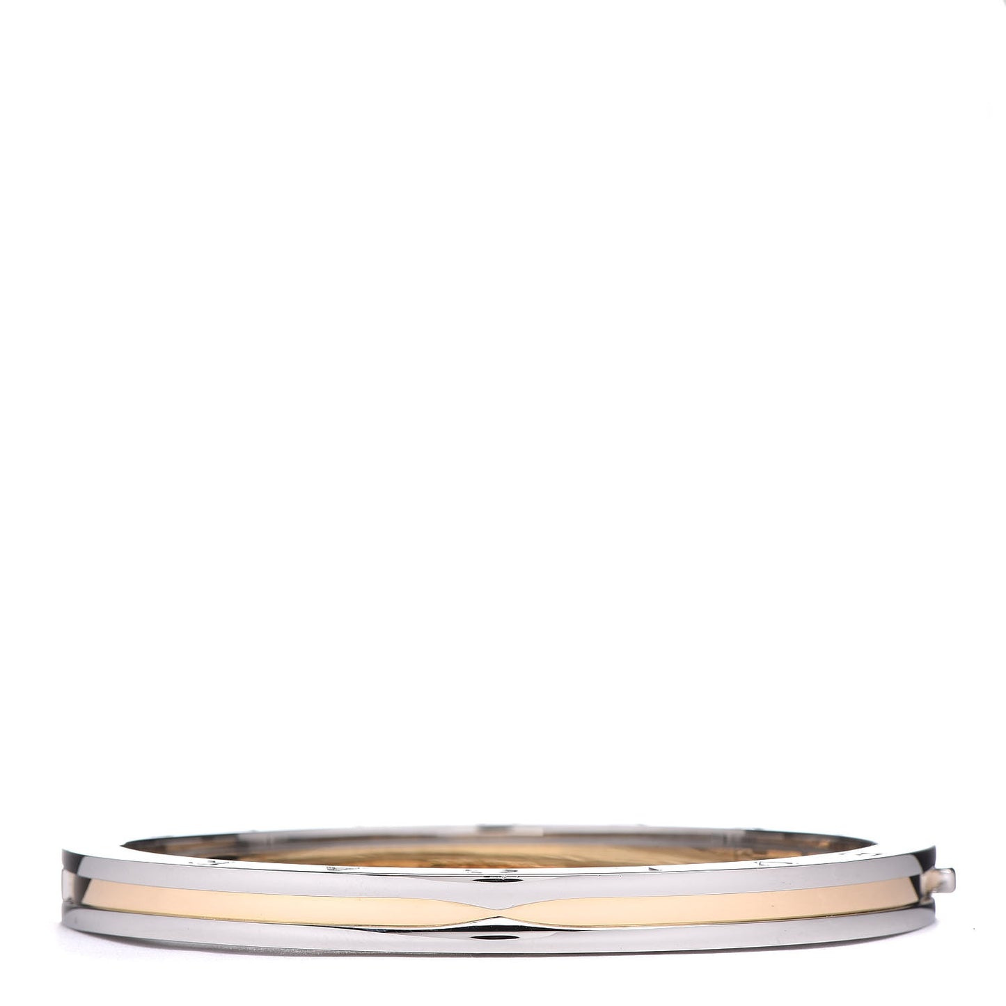 18K Yellow Gold Stainless Steel B.Zero1 Bangle Bracelet