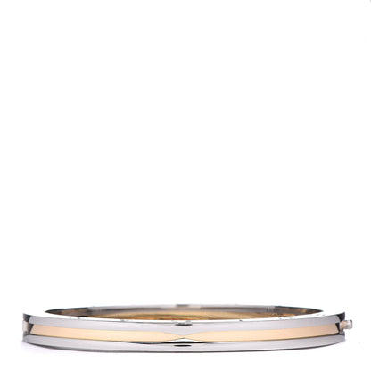 Bulgari 18K Yellow Gold Stainless Steel B.Zero1 Bangle Bracelet 1 of 8