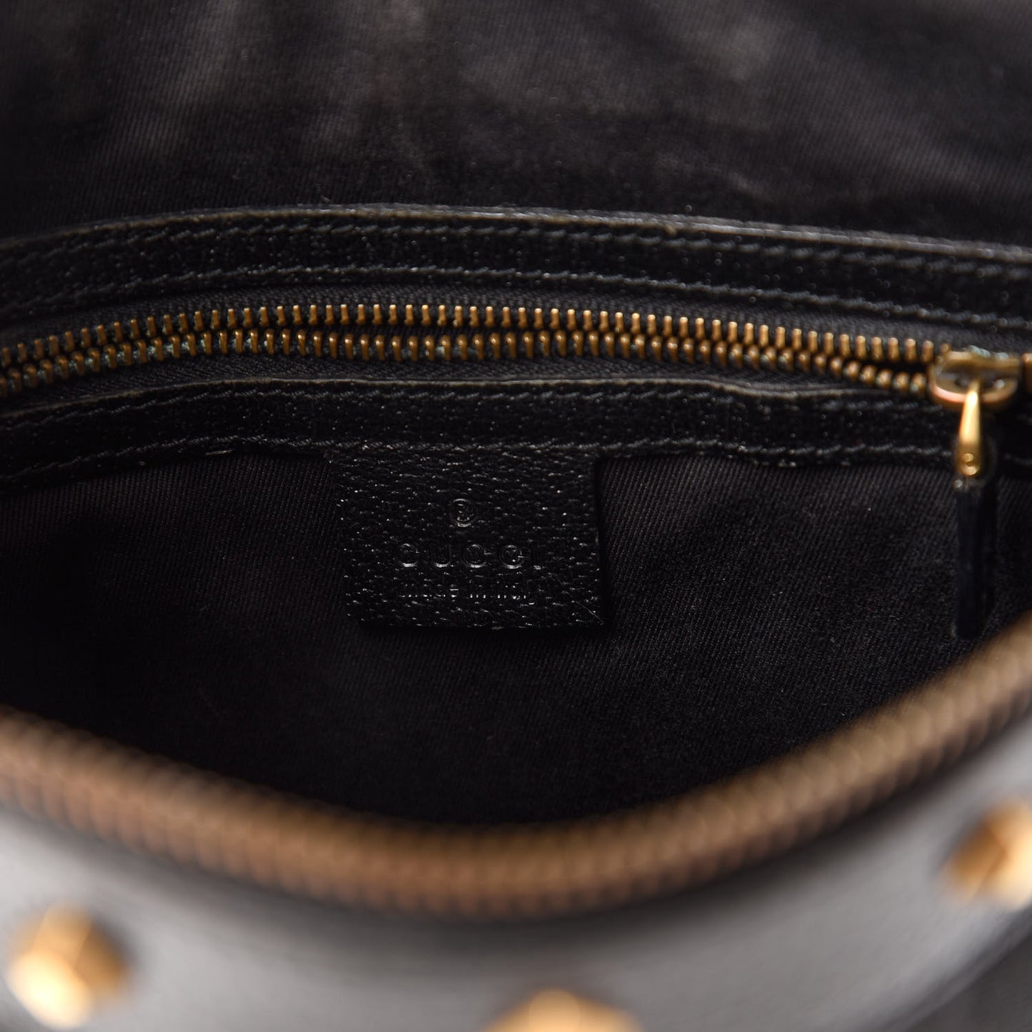 Monogram Studded Messenger Black