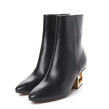 Givenchy Smooth Calfskin Triangle Bootie 37 Black 3 of 9