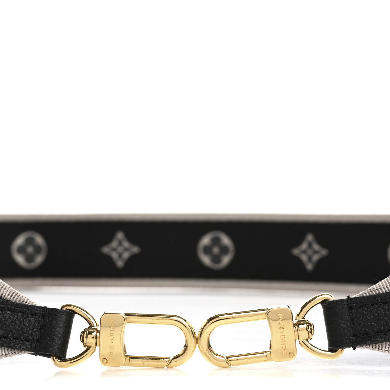 Louis Vuitton Jacquard Diane Shoulder Strap Black Ivory 3 of 4