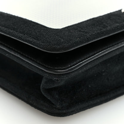 Chanel Velvet Mirror Embellished Boy Wallet On Chain WOC Argent 9 of 10