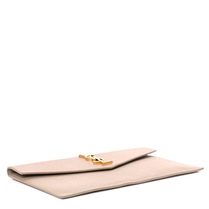 Saint Laurent Grain De Poudre Uptown Pouch Dark Beige 4 of 10