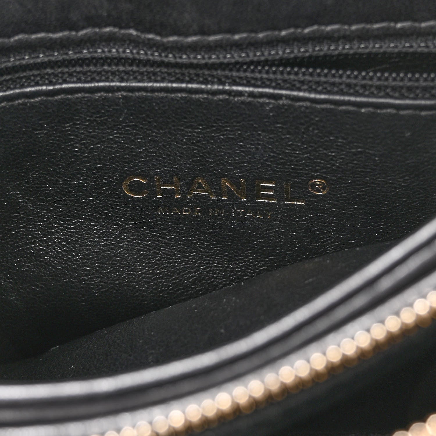Chanel Lambskin Chevron Stitched Envelope Flap Bag Black 6 of 10