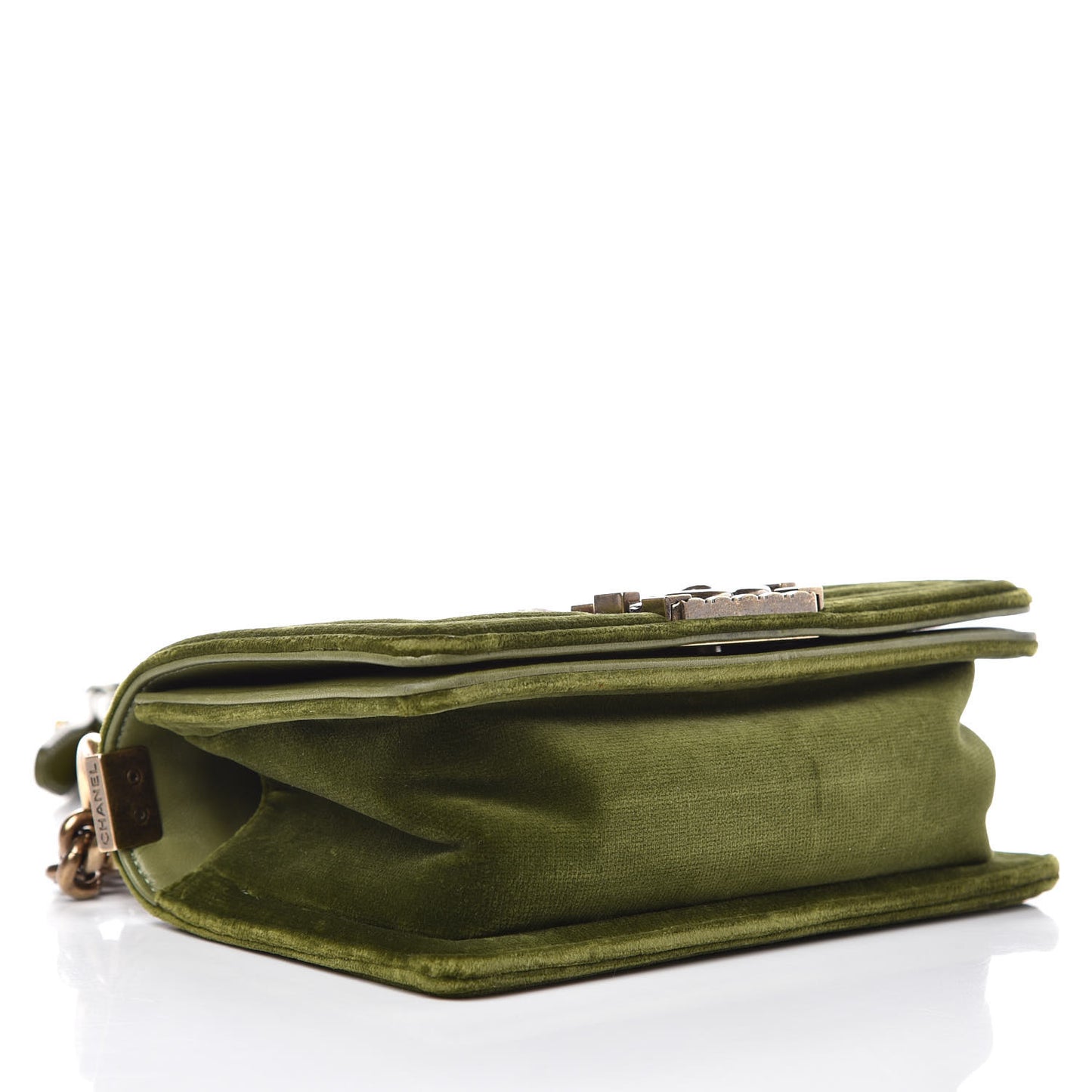 Velvet Tweed Small Boy Flap Green