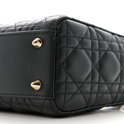 Christian Dior Lambskin Cannage Small My ABCDior Lady Dior Black 10 of 13