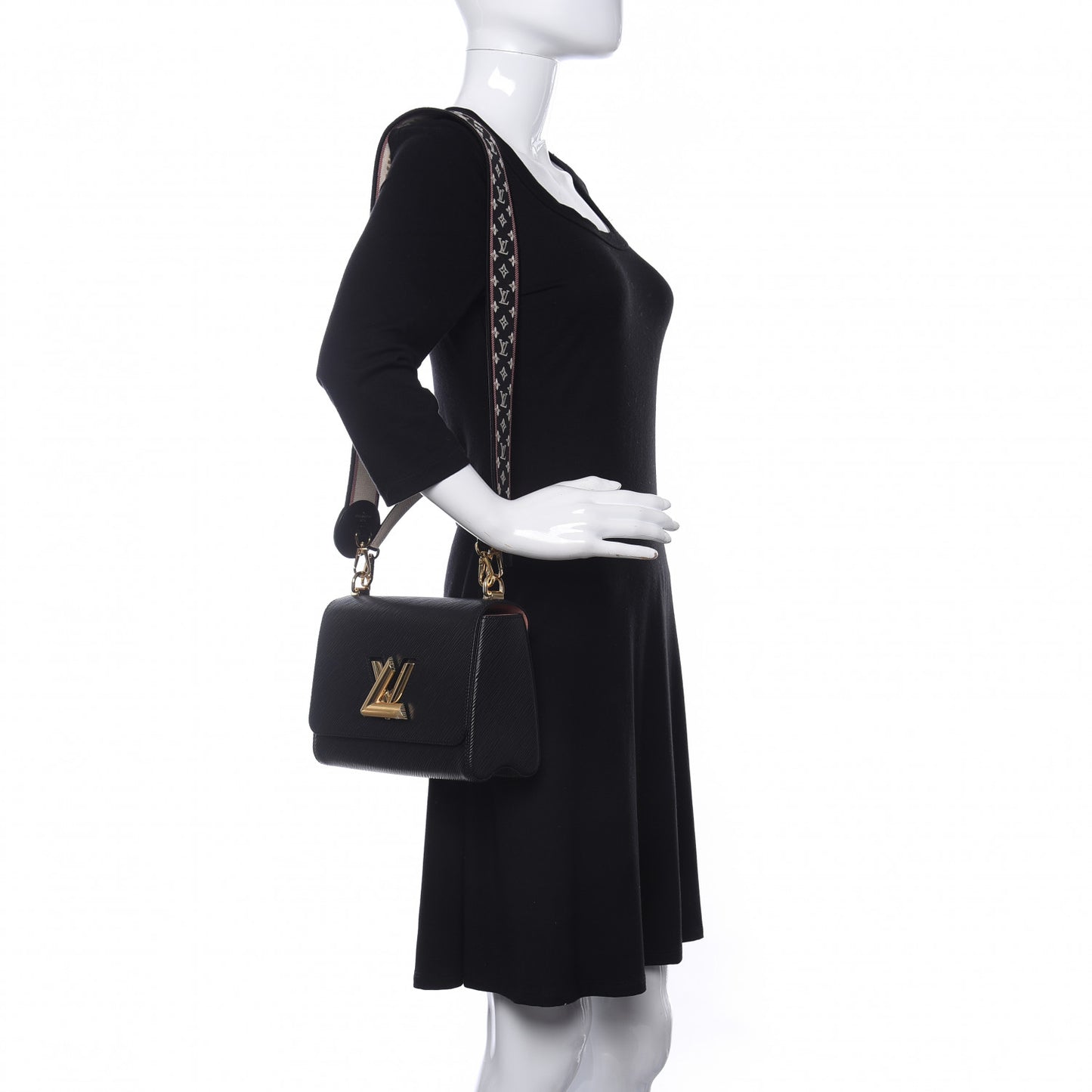Epi Monogram Flower Twist MM Black