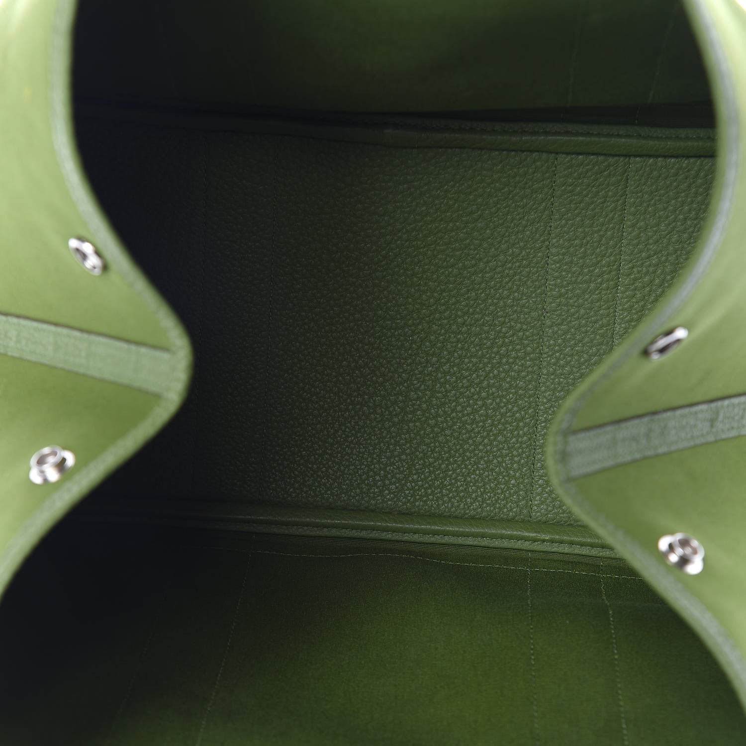 Hermes Toile Buffle Gala Garden Party 36 MM Tote Vert Anis 6 of 16