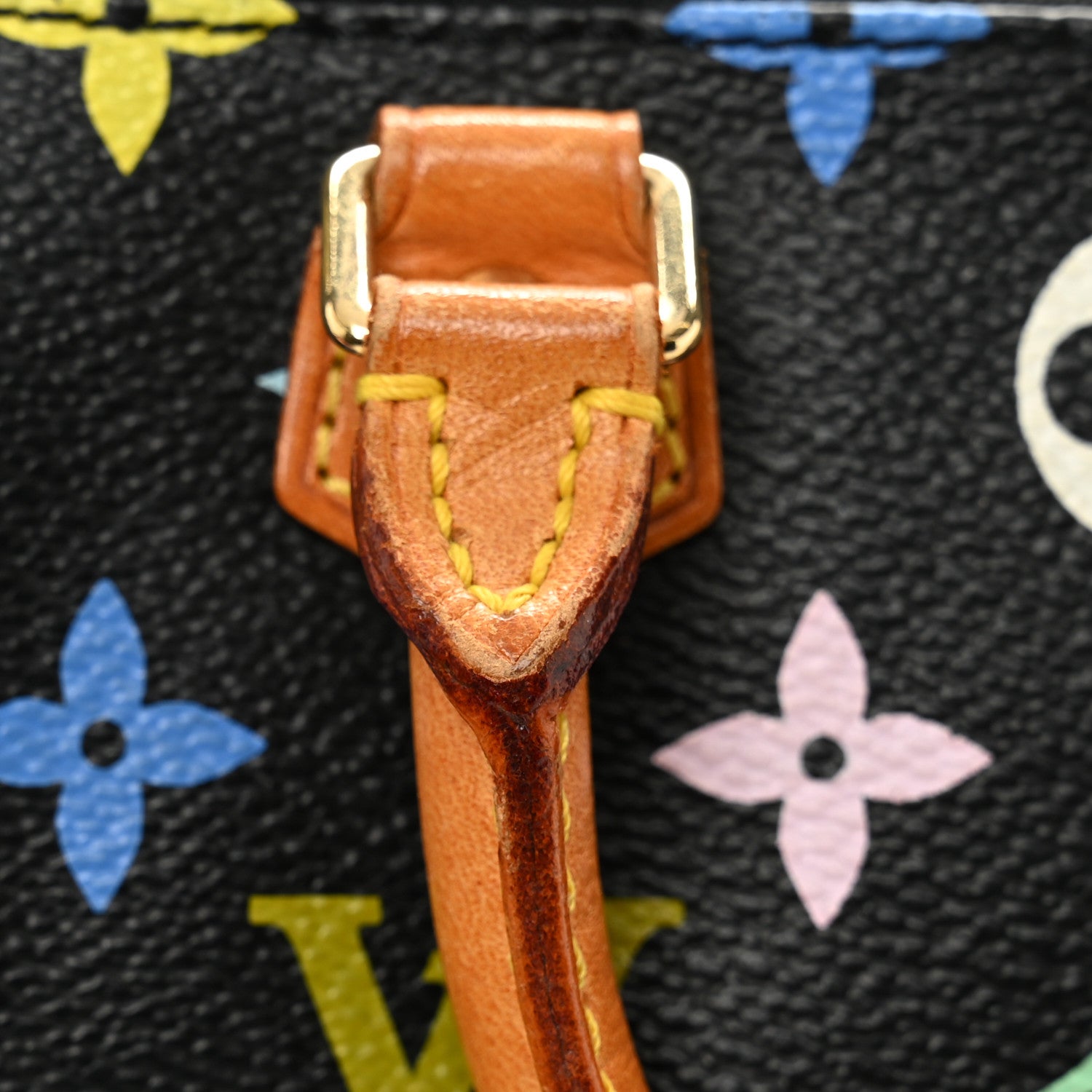 Louis Vuitton Monogram Multicolor Mini Sac HL Speedy Black 10 of 10