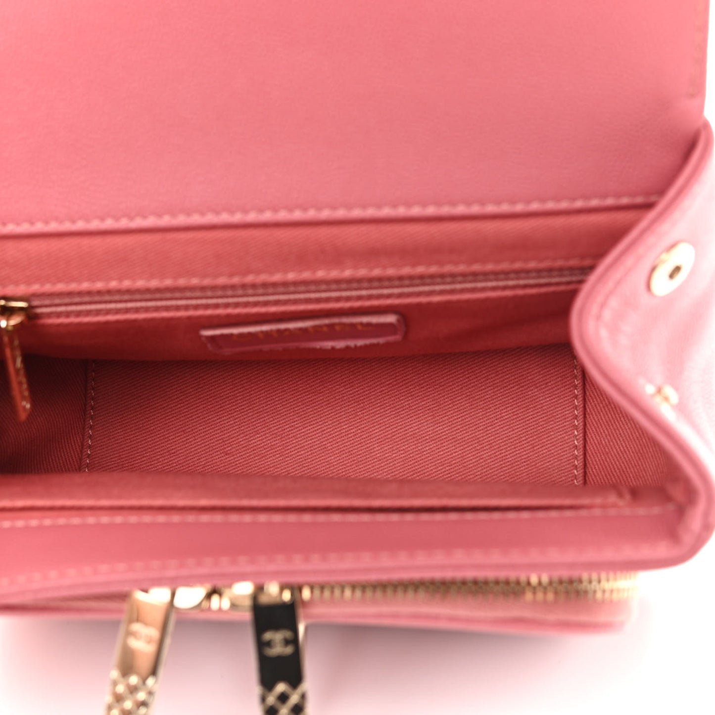 Caviar Quilted Small Business Affinity Flap Pink