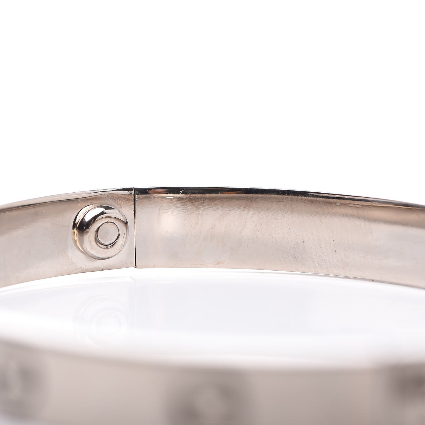 18K White Gold LOVE Bracelet 17