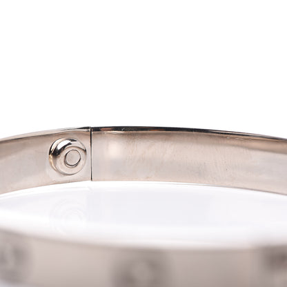Cartier 18K White Gold LOVE Bracelet 17 6 of 6
