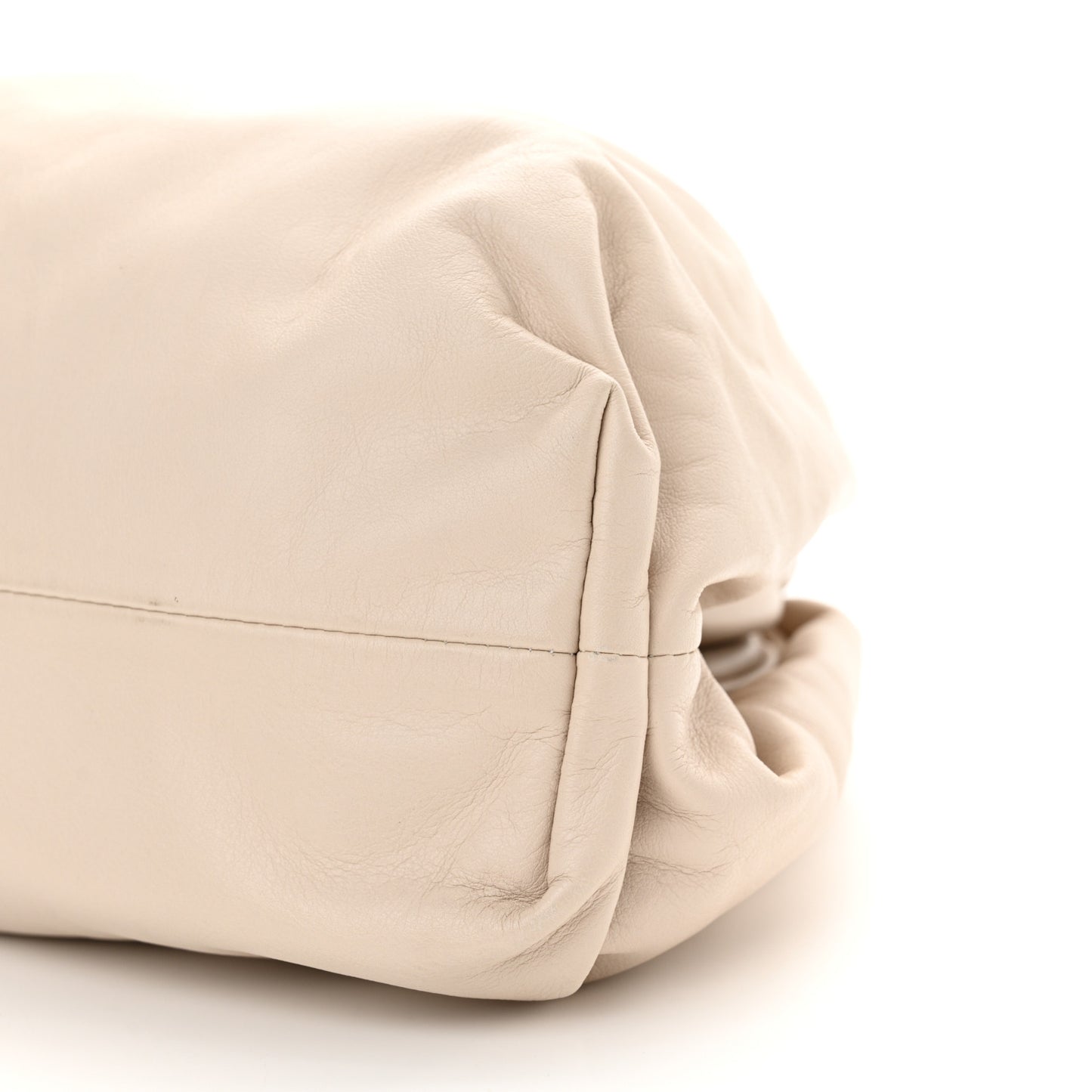 Smooth Butter Calf The Pouch Oversized Clutch Plaster