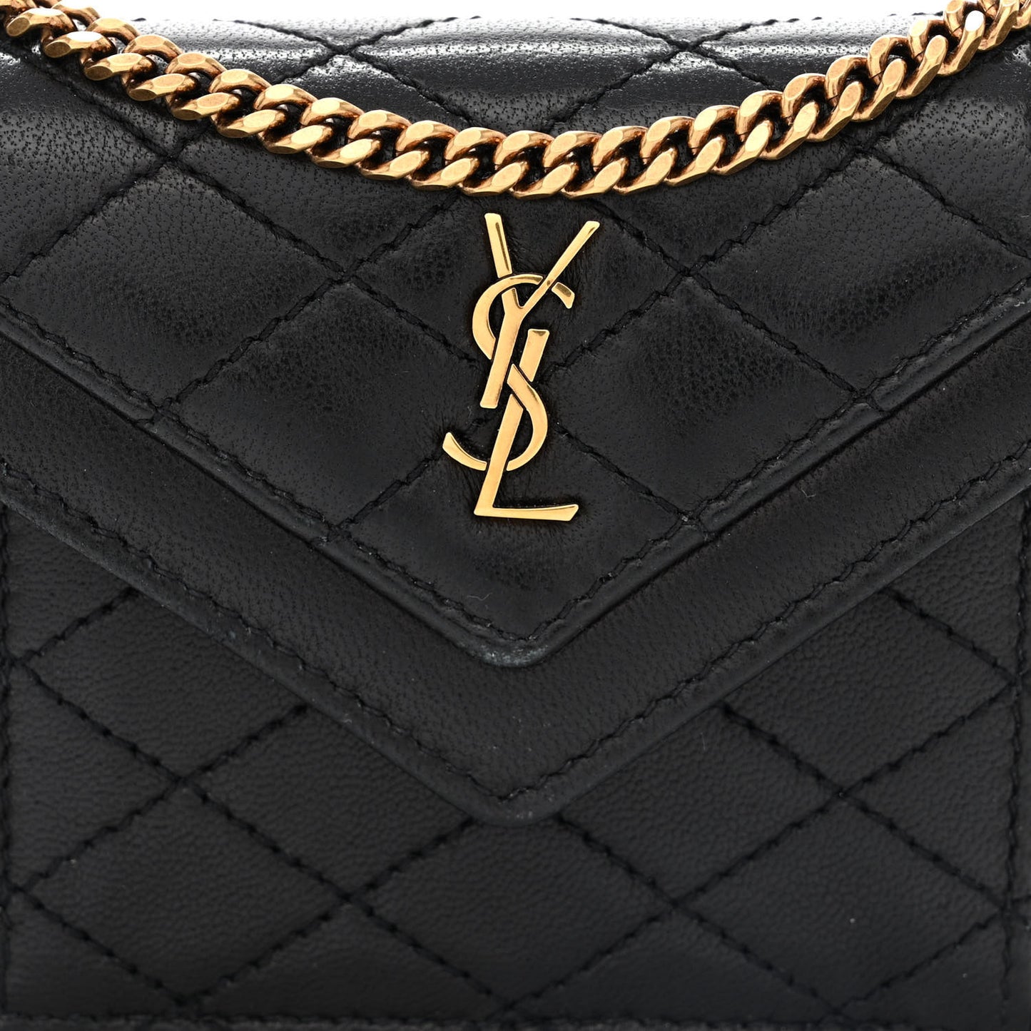Lambskin Quilted Micro Gaby Bag Black