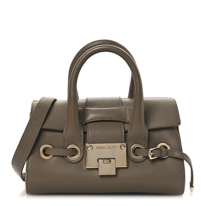 Jimmy Choo Grainy Calfskin Small Rosalie Satchel Nude 1 of 13