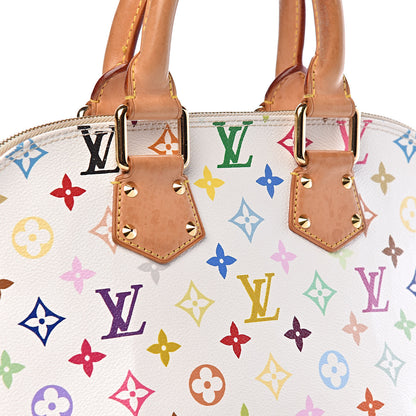 Louis Vuitton Monogram Multicolor Alma White 10 of 12
