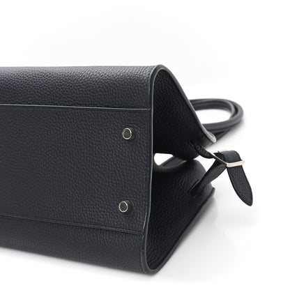 The Row Matte Grained Calfskin Margaux Shoulder 12 Marine 9 of 9
