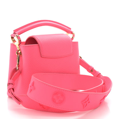 Louis Vuitton Taurillon Capucines Mini Fluo Pink 3 of 10