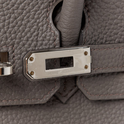 Hermes Togo Birkin 25 Etain 8 of 12