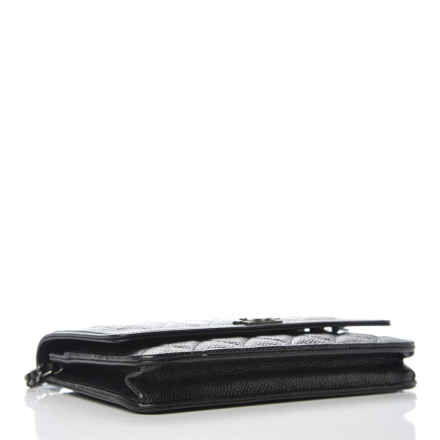 Caviar Quilted Boy Wallet On Chain WOC Black