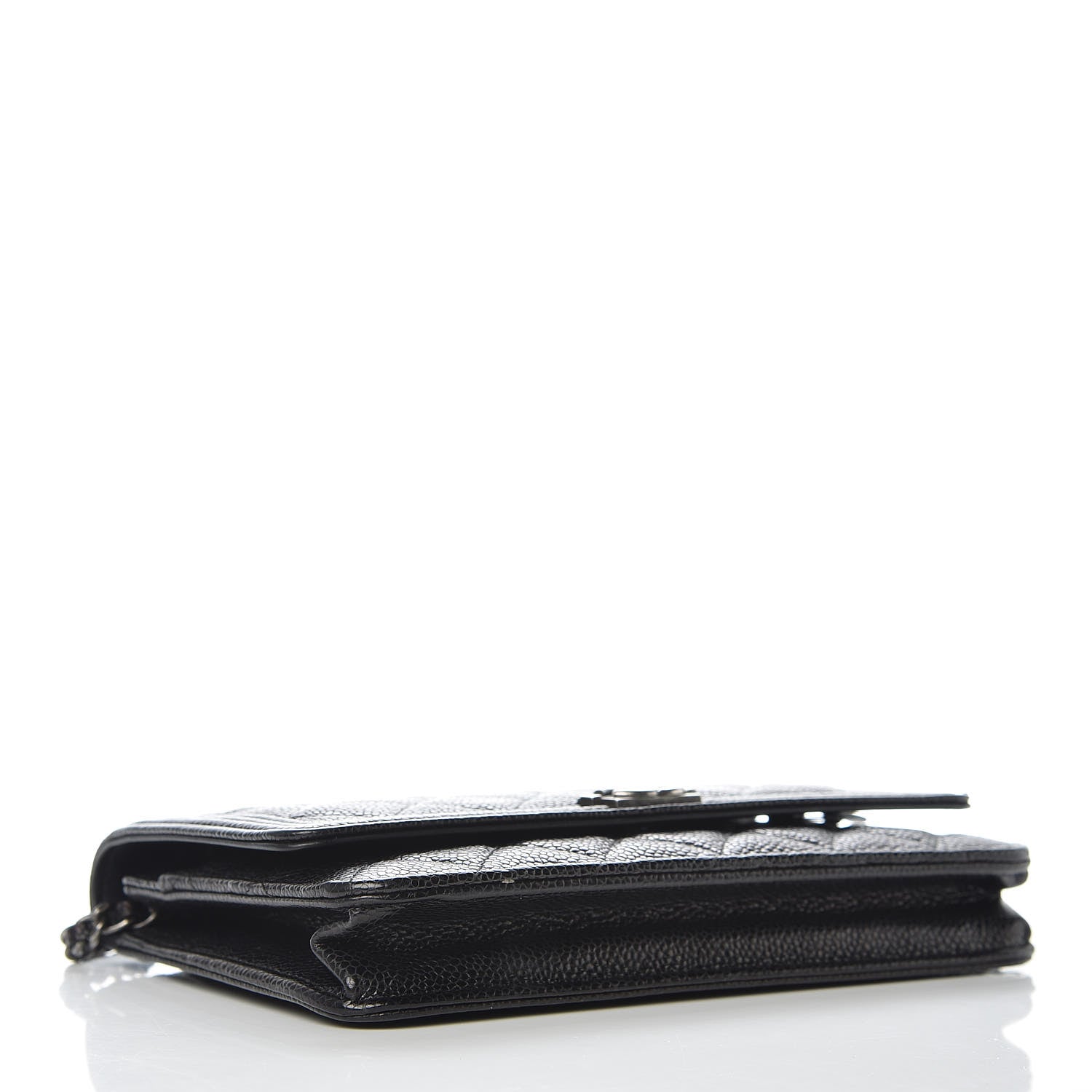 Chanel Caviar Quilted Boy Wallet On Chain WOC Black 4 of 12