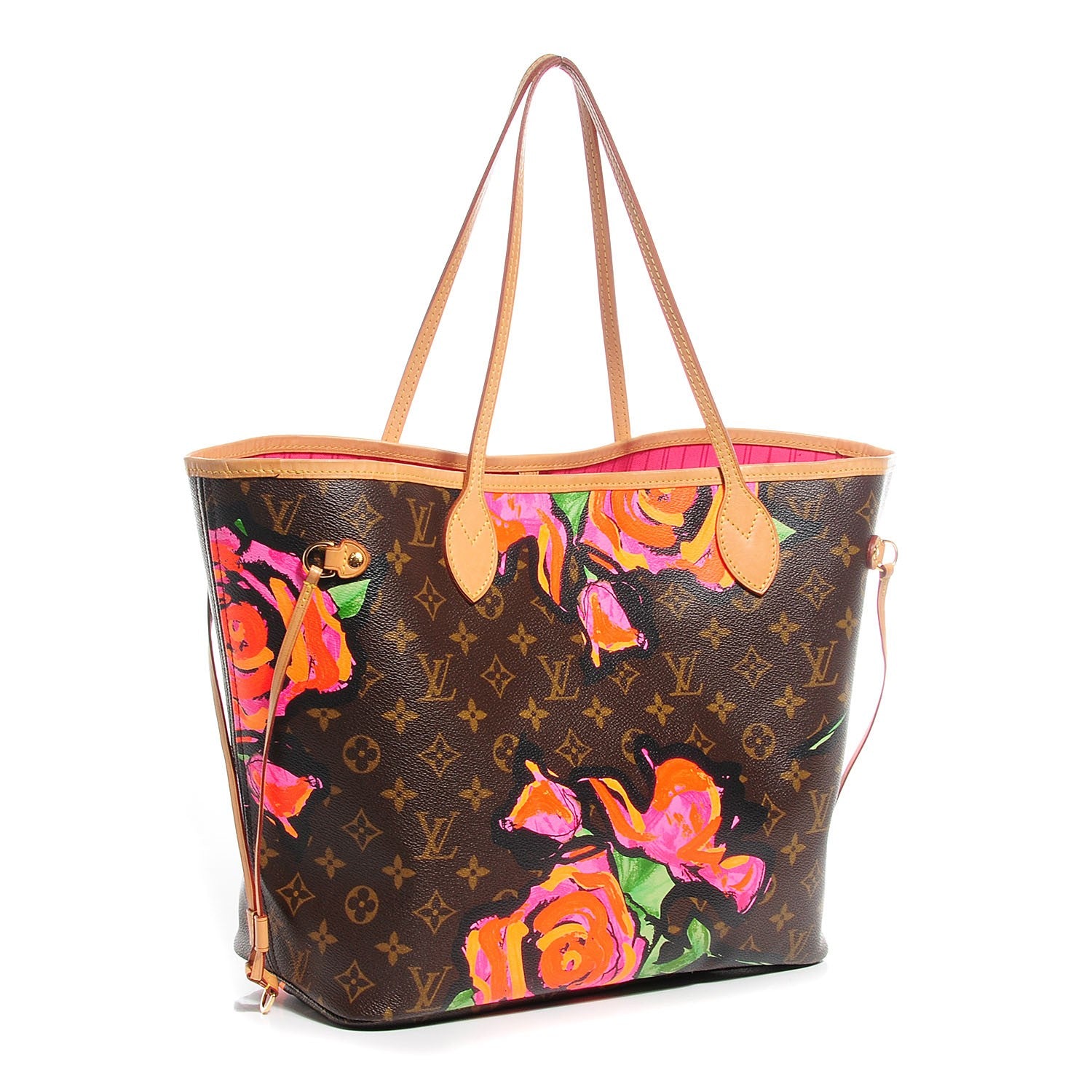 Louis Vuitton Monogram Roses Neverfull MM 3 of 7